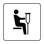Priority Seats For Injured People SVG Icon